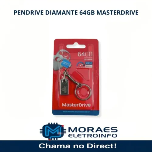 Pendrive Diamante 3.0 64GB Master Drive