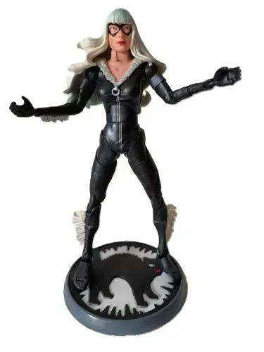 boneco de ação black cat marvel legends spider-man sinister six conjunto toybiz-