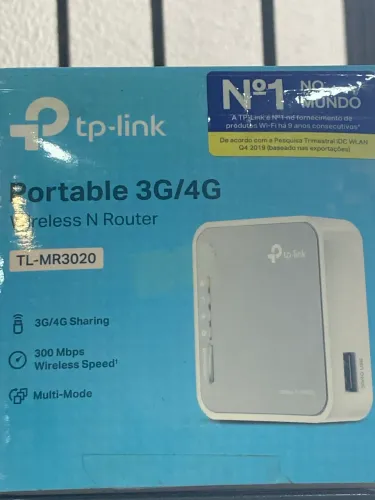 Mini roteador portátil 3/4g tplink cor cinza 