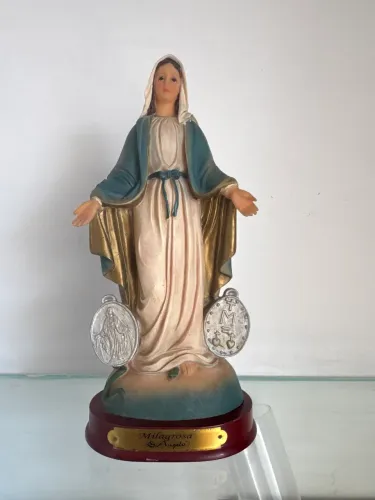 Imagem Nossa Senhora Medalha Milagrosa/Nossa Senhora das Graças 20 cm marca Di angelo NOVA