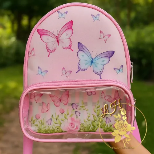20 Mochilas Personalizadas Jardim das Borboletas