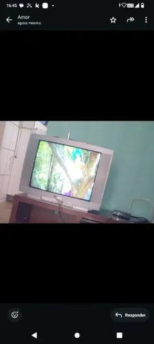 Vendo tv de tubo como m conversor barato 70 reais