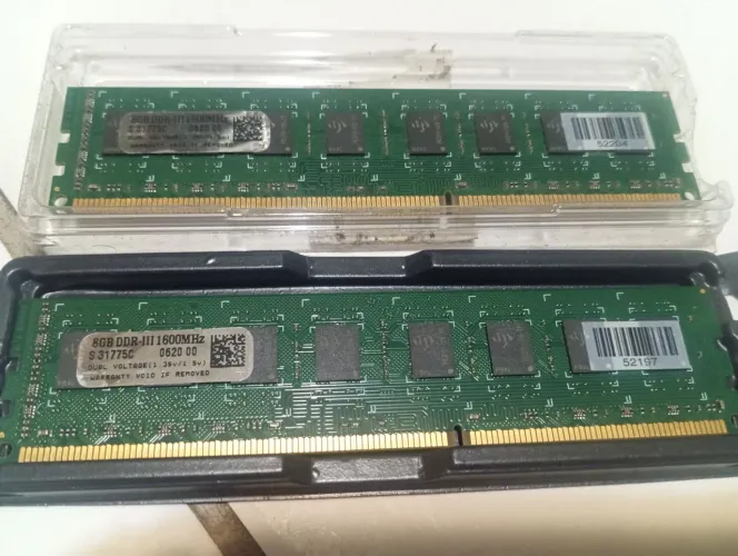 Memórias Ram DDR3 8gb 1600 mhz