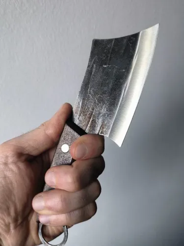 Cutelo Machadinha De Aço Carbono Artesanal Forjado 20cm