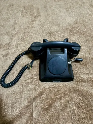 Telefone Antigo Manivela Ericsson Baquelite