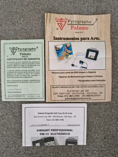 Pirógrafo (gravador em madeira) Palante PM-13 Profissional Novo.