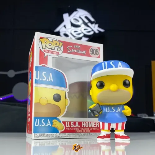 Funko POP Os Simpsons - U.S.A Homer 905 - Original | NOVO | Item Colecionável!