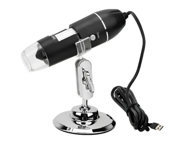 Lupa Microscópio Digital Usb 1000x Com Suporte Ajustável