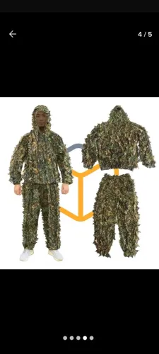 Roupa Camuflada 3D para Caça e Pesca