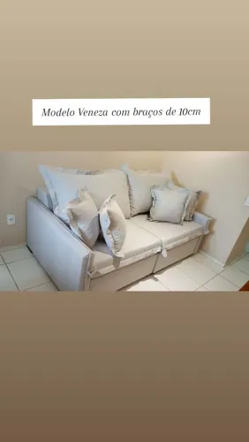 Sofá Veneza com Braços de 10cm