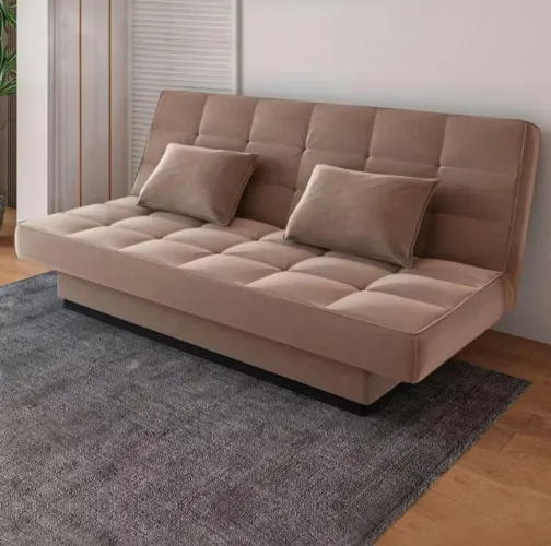 Sofá Cama Veludo Bege NOVO BLACK FRIDAY