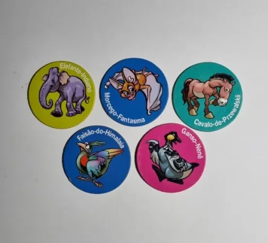 Kit Com 5 Tazos Ping Pong