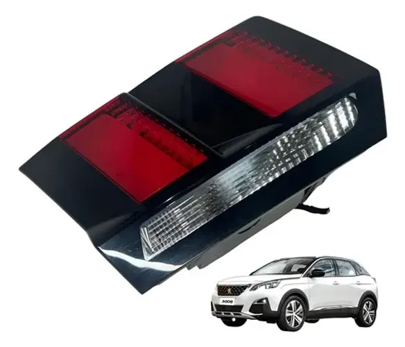 Lanterna Peugeot 3008 2018 2021 Tampa Esquerda Vermelho Esquerdo/motorista
