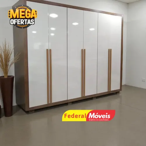 Guarda Roupa Espaçoso Casal 6P 6G Mega Oferta - Tem Crediário