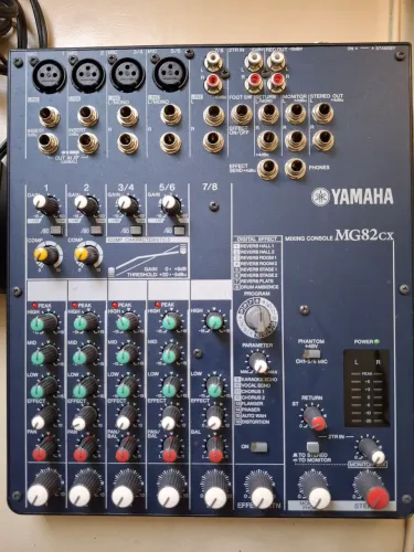 Mesa de Som Yamaha MG82CX +Fonte+Bolsa Novíssima 