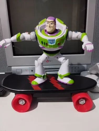 Buzz Lightyear toy maker skateboard