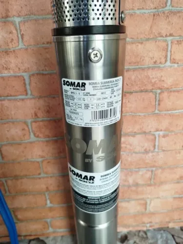 Bomba Submersa Somar 0,5CV - Ideal para Poços Estreitos