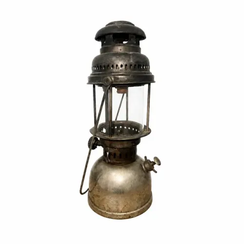 Lamparina Antigo a Querosene em Metal - Peça Vintage para Decoração e Coleção