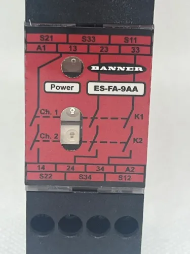 Relé de Segurança Banner ES-FA-9AA - 24V AC/DC