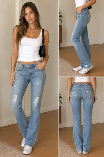 calça jeans feminina reta marfinno 38