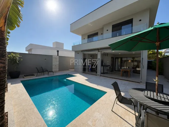 Casa à venda no Condominio Reserva do Engenho - Piracicaba-SP com 3 suites e piscina