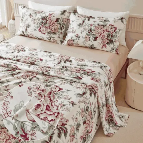 Jogo de Cama 4 peças Queen Roses