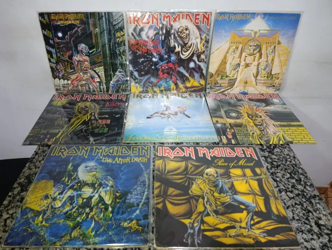 Discos de vinil, LP, Iron maiden coleção VG+