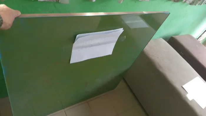 Tampão de mesa em mdf e epoxi