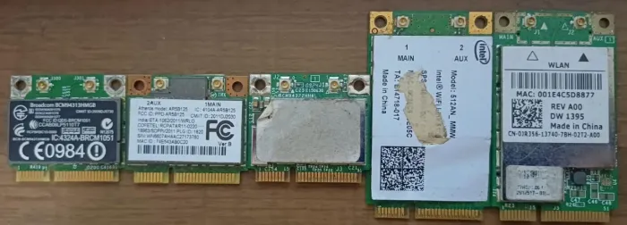 Lote com 5 placas WIFI para notebook