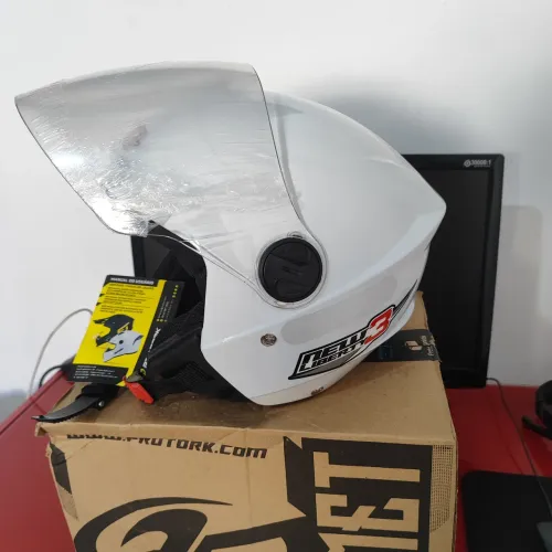 Capacete aberto novo 60, Entrego