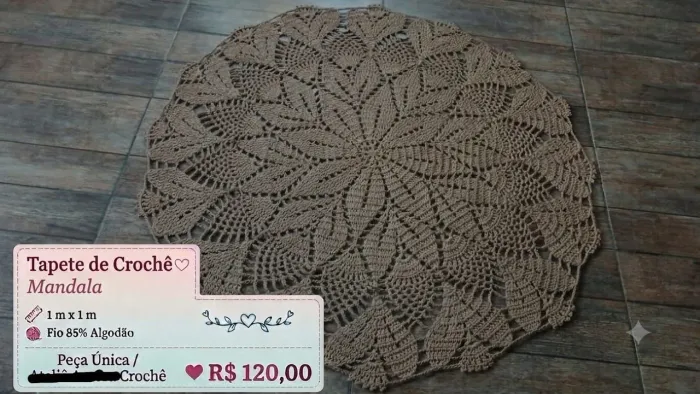 Tapete de crochê 