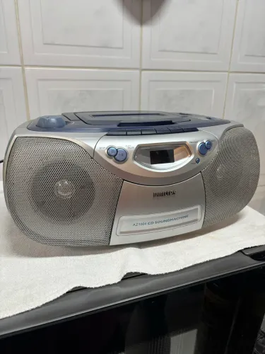 Som Philips com rádio am/fm, toca cd e toca fitas