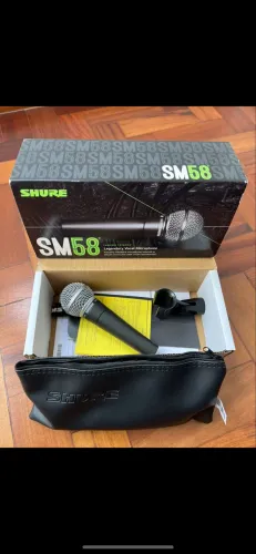 Microfone Shure SM58 Original na Caixa + Acessórios