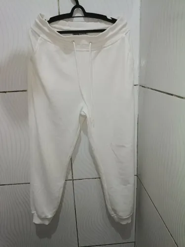 Calça Jogger BLUESTEEL Moletom Branco Unissex
