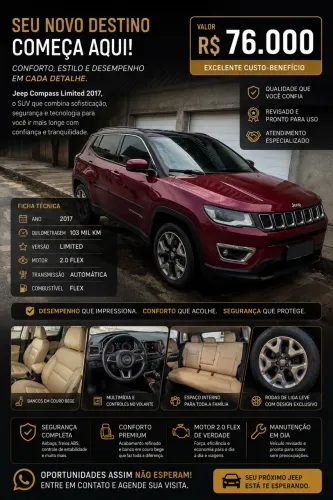 Jeep Compass Limited 2.0 4X2 Flex 16V Aut. 2017