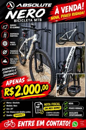 Bicicleta Absolute Nero aro 29.