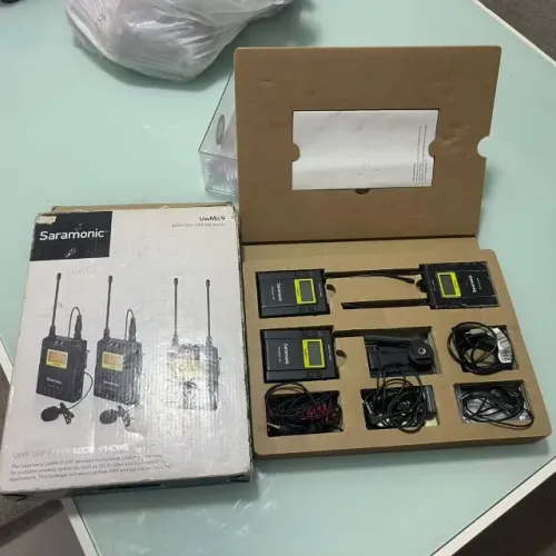 Microfone de lapela profissional Saramonic UHF Wireless