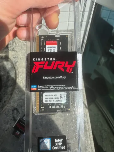 2x Memória Kingston Fury Impact 16GB DDR4 3200MHz ? Notebook (SODIMM) ? Novas/Lacradas