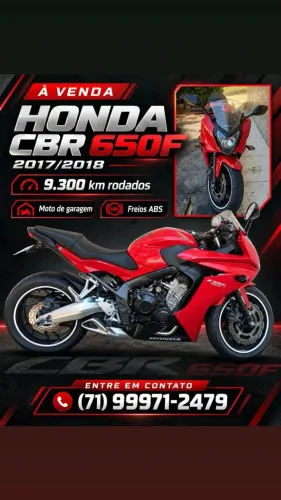 Honda 650f com abs