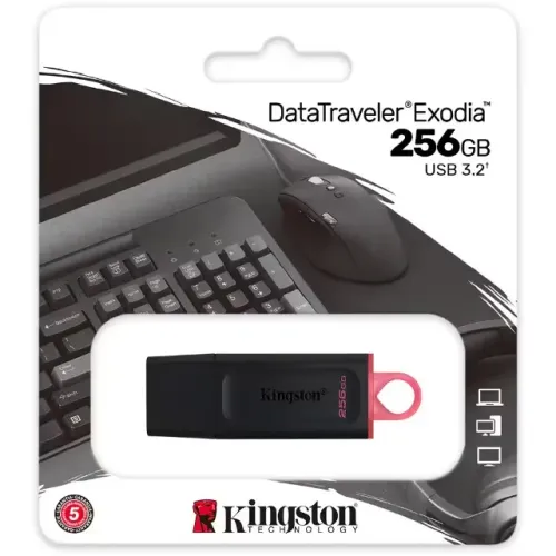 Pendrive 256gb Kingston Usb 3.2 Datatraveler Exodia *ENTREGA GRÁTIS*