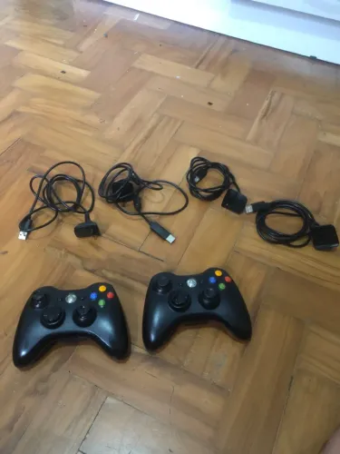 Controles xbox 360 + 4 cabos