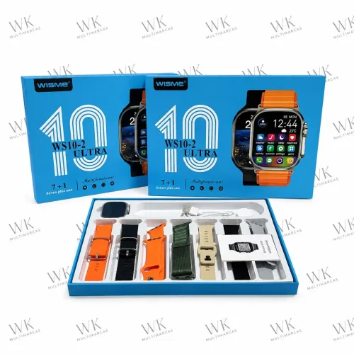 Smartwatch com 7 pulseiras 