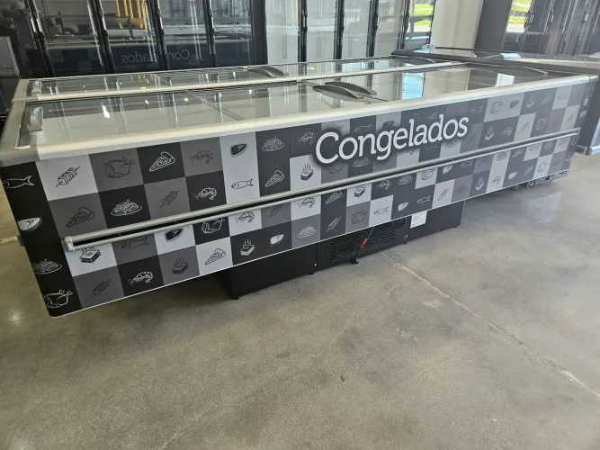 ilha expositora de congelados 3 metros 1163 litros - nova