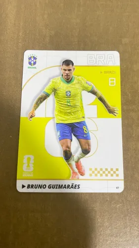 Cards Bruno Guimarães - Oficial Panini - Copa do Mundo