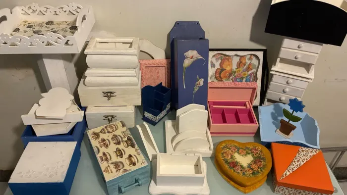 Lote de Caixas para artesanato em MDF