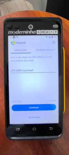 Máquina de cartão Smart Pro moderninha PagSeguro Semi-Nova