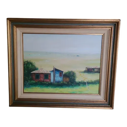 Domenico Lazzarini Quadro Original Casario