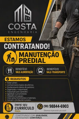 Vaga Manutenção Predial