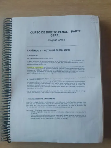 CURSO DE DIREITO PENAL PARTE GERAL DE ROGÉRIO GRECO APOSTILA.
