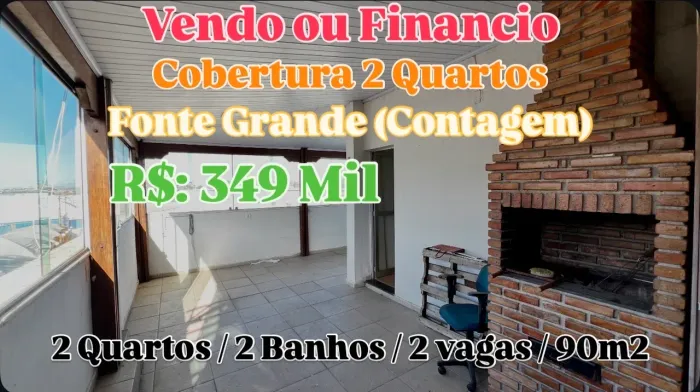 Vendo ou Financio Cobertura 2 Quartos Fonte Grande 